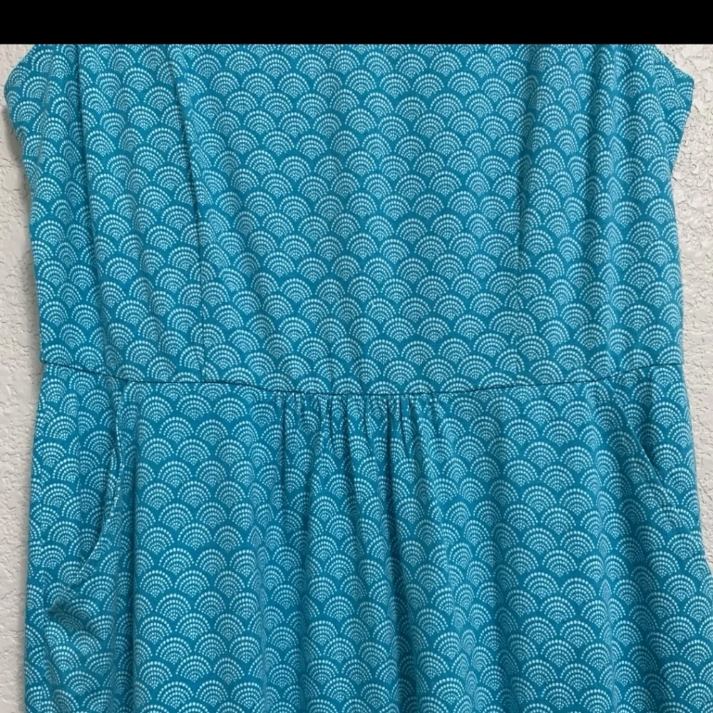 Boden Womens Blue Melinda Sleeveless Geometric Print Jersey Pockets. Sz 10/L - Picture 6 of 11